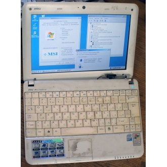 Нетбук MSI Wind U100 (Intel Atom N270 1.66Ghz /1024Mb DDR2 /120Gb /10" 1024x600) - Ступино
