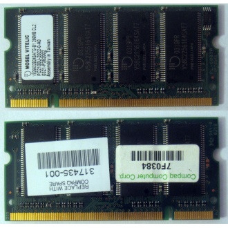 Модуль памяти 256MB DDR Memory SODIMM в Ступино, DDR266 (PC2100) в Ступино, CL2 в Ступино, 200-pin в Ступино, p/n: 317435-001 (для ноутбуков Compaq Evo/Presario) - Ступино