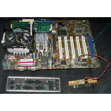 Материнская плата Asus P4PE (FireWire) с процессором Intel Pentium-4 2.4GHz s.478 и памятью 768Mb DDR1 Б/У (Ступино)