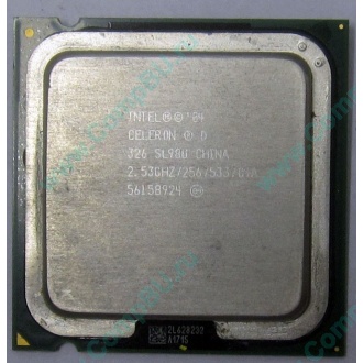 Процессор Intel Celeron D 326 (2.53GHz /256kb /533MHz) SL98U s.775 (Ступино)